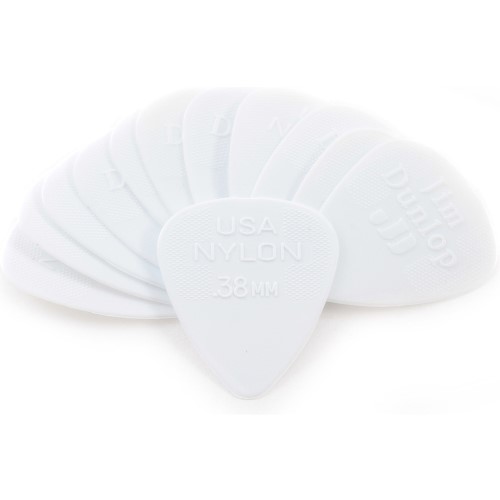 Dunlop Nylon Standard Picks White 12 Pack