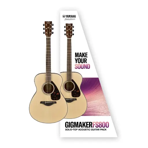 Yamaha Gigmaker FS800 Solid Top Acoustic Guitar Natural